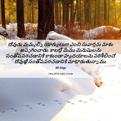 Picture 06 - 1 తెస్సలోనిక పత్రిక 2:4 TELIRV - దేవుడు మమ్మల్ని - Bible Verse Picture
