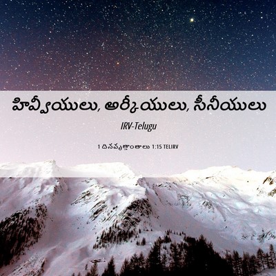 Picture 06 - 1 దినవృత్తాంతాలు 1:15 TELIRV - హివ్వీయులు, - Bible Verse Picture