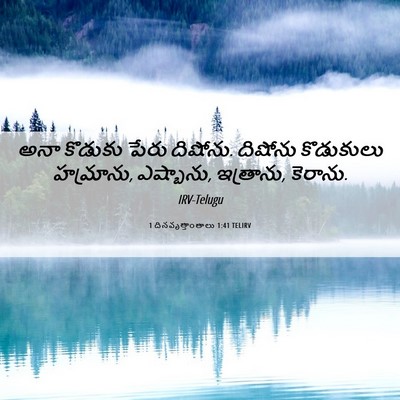 Picture 06 - 1 దినవృత్తాంతాలు 1:41 TELIRV - అనా కొడుకు పేరు - Bible Verse Picture