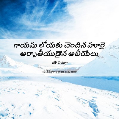 Picture 06 - 1 దినవృత్తాంతాలు 11:32 TELIRV - గాయషు లోయకు - Bible Verse Picture