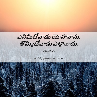 Picture 06 - 1 దినవృత్తాంతాలు 12:12 TELIRV - ఎనిమిదోవాడు - Bible Verse Picture