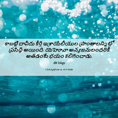 Picture 06 - 1 దినవృత్తాంతాలు 14:17 TELIRV - కాబట్టి దావీదు - Bible Verse Picture
