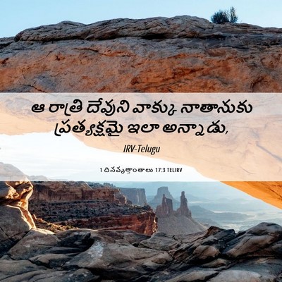 Picture 06 - 1 దినవృత్తాంతాలు 17:3 TELIRV - ఆ రాత్రి దేవుని - Bible Verse Picture