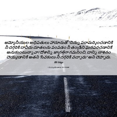 Picture 06 - 1 దినవృత్తాంతాలు 19:3 TELIRV - అమ్మోనీయుల - Bible Verse Picture