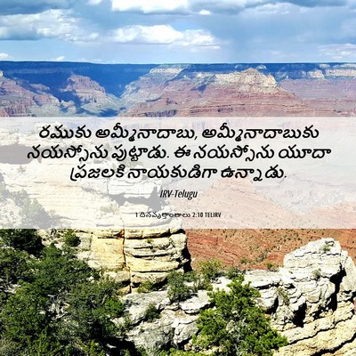 Picture 06 - 1 దినవృత్తాంతాలు 2:10 TELIRV - రముకు - Bible Verse Picture