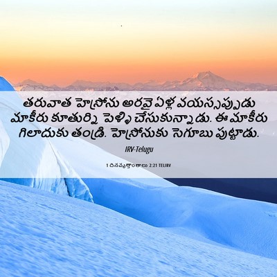 Picture 06 - 1 దినవృత్తాంతాలు 2:21 TELIRV - తరువాత హెస్రోను - Bible Verse Picture