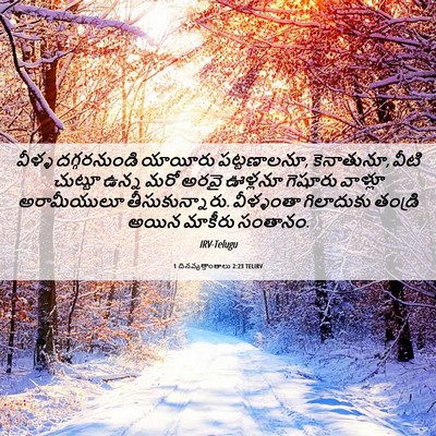 Picture 06 - 1 దినవృత్తాంతాలు 2:23 TELIRV - వీళ్ళ దగ్గరనుండి - Bible Verse Picture