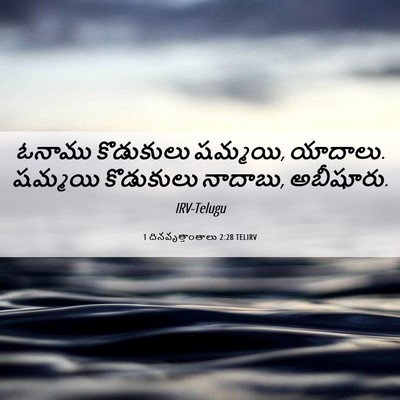 Picture 06 - 1 దినవృత్తాంతాలు 2:28 TELIRV - ఓనాము కొడుకులు - Bible Verse Picture