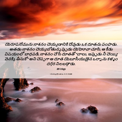 Picture 06 - 1 దినవృత్తాంతాలు 21:15 TELIRV - యెరూషలేమును నాశనం - Bible Verse Picture