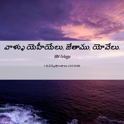 Picture 06 - 1 దినవృత్తాంతాలు 23:8 TELIRV - వాళ్ళు యెహీయేలు, - Bible Verse Picture