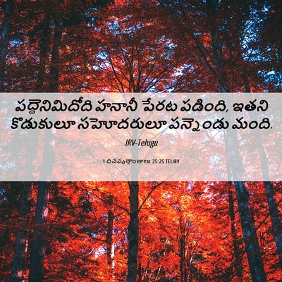 Picture 06 - 1 దినవృత్తాంతాలు 25:25 TELIRV - పద్దెనిమిదోది - Bible Verse Picture