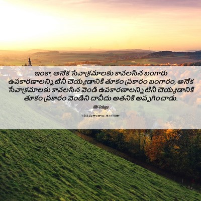 Picture 06 - 1 దినవృత్తాంతాలు 28:14 TELIRV - ఇంకా, అనేక - Bible Verse Picture