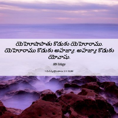 Picture 06 - 1 దినవృత్తాంతాలు 3:11 TELIRV - యెహోషాపాతు కొడుకు - Bible Verse Picture