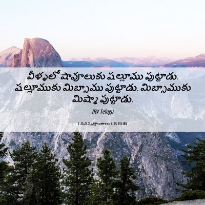 Picture 06 - 1 దినవృత్తాంతాలు 4:25 TELIRV - వీళ్ళలో షావూలుకు - Bible Verse Picture