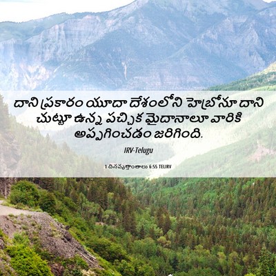 Picture 06 - 1 దినవృత్తాంతాలు 6:55 TELIRV - దాని ప్రకారం యూదా - Bible Verse Picture