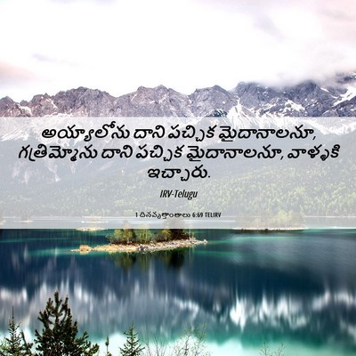 Picture 06 - 1 దినవృత్తాంతాలు 6:69 TELIRV - అయ్యాలోను దాని - Bible Verse Picture