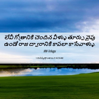 Picture 06 - 1 దినవృత్తాంతాలు 9:18 TELIRV - లేవీ గోత్రానికి - Bible Verse Picture
