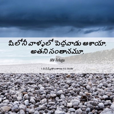 Picture 06 - 1 దినవృత్తాంతాలు 9:5 TELIRV - షిలోనీ వాళ్ళలో - Bible Verse Picture