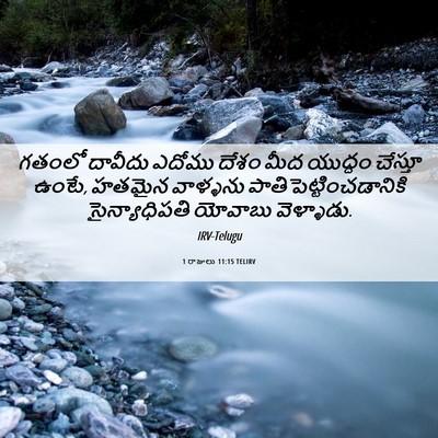 Picture 06 - 1 రాజులు 11:15 TELIRV - గతంలో దావీదు - Bible Verse Picture
