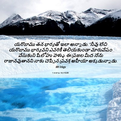 Picture 06 - 1 రాజులు 14:2 TELIRV - యరొబాము తన - Bible Verse Picture