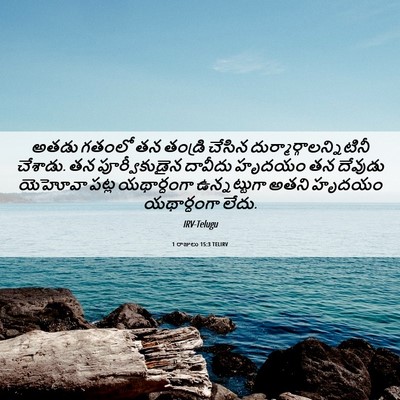 Picture 06 - 1 రాజులు 15:3 TELIRV - అతడు గతంలో తన - Bible Verse Picture