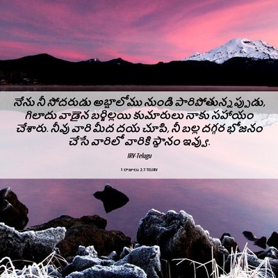Picture 06 - 1 రాజులు 2:7 TELIRV - నేను నీ సోదరుడు - Bible Verse Picture