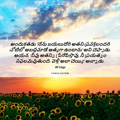 Picture 06 - 1 రాజులు 22:22 TELIRV - అందుకతడు ‘నేను - Bible Verse Picture