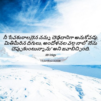 Picture 06 - 1 సమూయేలు 1:16 TELIRV - నీ సేవకురాలనైన - Bible Verse Picture