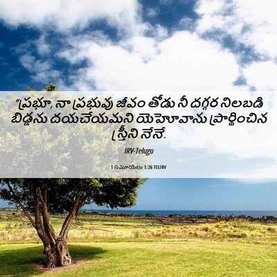 Picture 06 - 1 సమూయేలు 1:26 TELIRV - “ప్రభూ, నా ప్రభువు - Bible Verse Picture