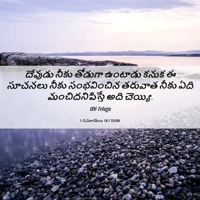 Picture 06 - 1 సమూయేలు 10:7 TELIRV - దేవుడు నీకు - Bible Verse Picture