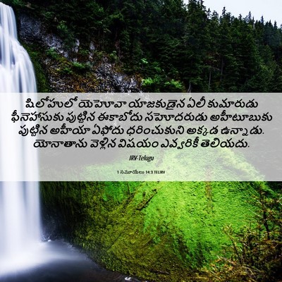 Picture 06 - 1 సమూయేలు 14:3 TELIRV - షిలోహులో యెహోవా - Bible Verse Picture