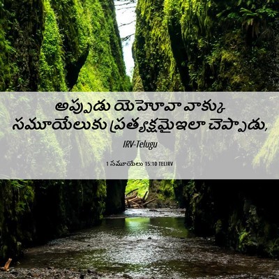 Picture 06 - 1 సమూయేలు 15:10 TELIRV - అప్పుడు యెహోవా - Bible Verse Picture