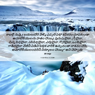 Picture 06 - 1 సమూయేలు 15:3 TELIRV - కాబట్టి నువ్వు - Bible Verse Picture