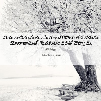 Picture 06 - 1 సమూయేలు 19:1 TELIRV - మీరు దావీదును - Bible Verse Picture