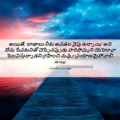Picture 06 - 1 సమూయేలు 20:22 TELIRV - అయితే, ‘బాణాలు - Bible Verse Picture