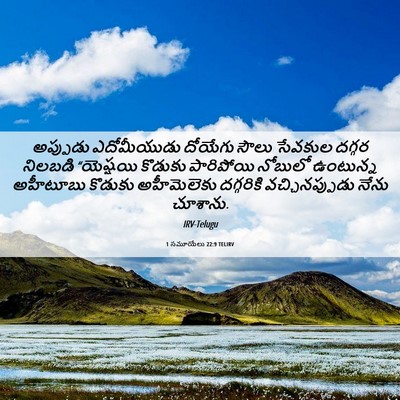 Picture 06 - 1 సమూయేలు 22:9 TELIRV - అప్పుడు ఎదోమీయుడు - Bible Verse Picture