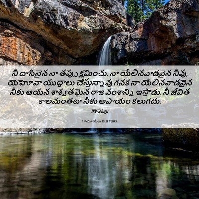 Picture 06 - 1 సమూయేలు 25:28 TELIRV - నీ దాసినైన నా - Bible Verse Picture