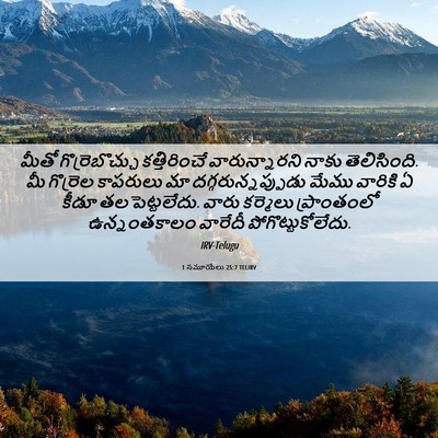Picture 06 - 1 సమూయేలు 25:7 TELIRV - మీతో గొర్రెబొచ్చు - Bible Verse Picture