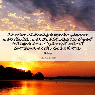 Picture 06 - 1 సమూయేలు 28:3 TELIRV - సమూయేలు - Bible Verse Picture