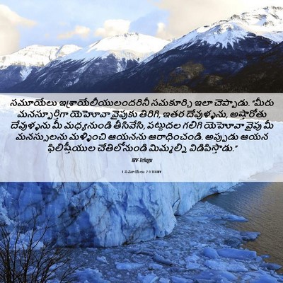 Picture 06 - 1 సమూయేలు 7:3 TELIRV - సమూయేలు - Bible Verse Picture