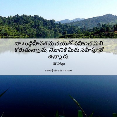 Picture 06 - 2 కొరింథీయులకు 11:1 TELIRV - నా బుద్దిహీనతను - Bible Verse Picture