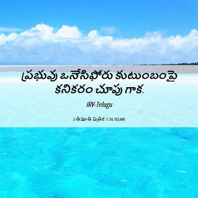 Picture 06 - 2 తిమోతి పత్రిక 1:16 TELIRV - ప్రభువు ఒనేసిఫోరు - Bible Verse Picture