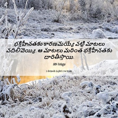 Picture 06 - 2 తిమోతి పత్రిక 2:16 TELIRV - భక్తిహీనతకు - Bible Verse Picture
