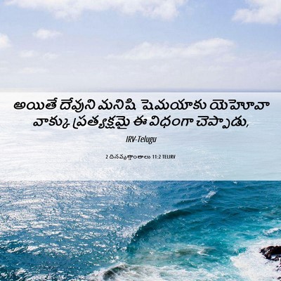 Picture 06 - 2 దినవృత్తాంతాలు 11:2 TELIRV - అయితే దేవుని - Bible Verse Picture