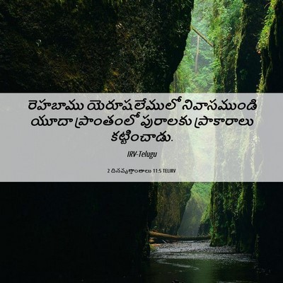 Picture 06 - 2 దినవృత్తాంతాలు 11:5 TELIRV - రెహబాము - Bible Verse Picture