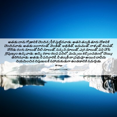 Picture 06 - 2 దినవృత్తాంతాలు 2:14 TELIRV - అతడు దాను - Bible Verse Picture