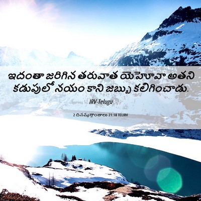 Picture 06 - 2 దినవృత్తాంతాలు 21:18 TELIRV - ఇదంతా జరిగిన - Bible Verse Picture