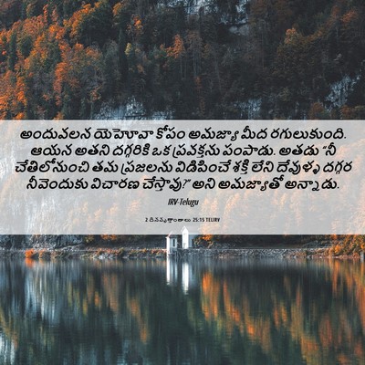 Picture 06 - 2 దినవృత్తాంతాలు 25:15 TELIRV - అందువలన యెహోవా - Bible Verse Picture