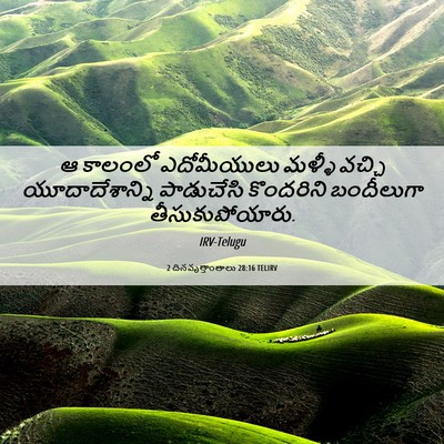 Picture 06 - 2 దినవృత్తాంతాలు 28:16 TELIRV - ఆ కాలంలో - Bible Verse Picture