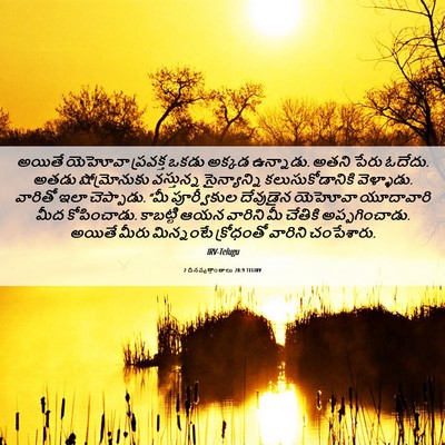 Picture 06 - 2 దినవృత్తాంతాలు 28:9 TELIRV - అయితే యెహోవా - Bible Verse Picture